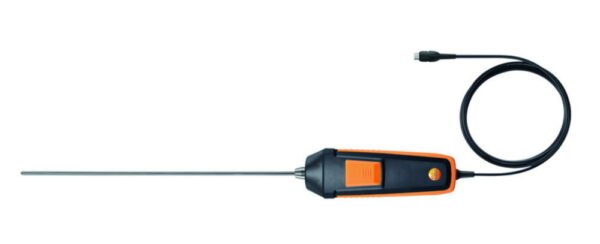 Digital Pt100 immersion/penetration probe for testo measuring instruments