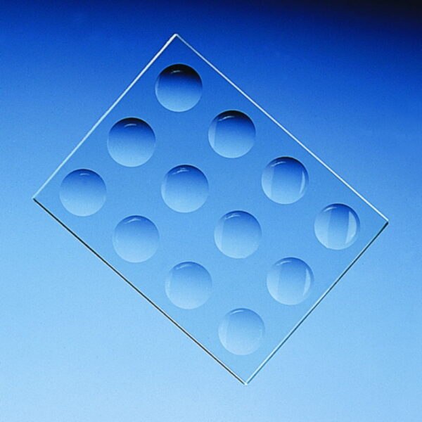 Spotting tiles, soda-lime glass
