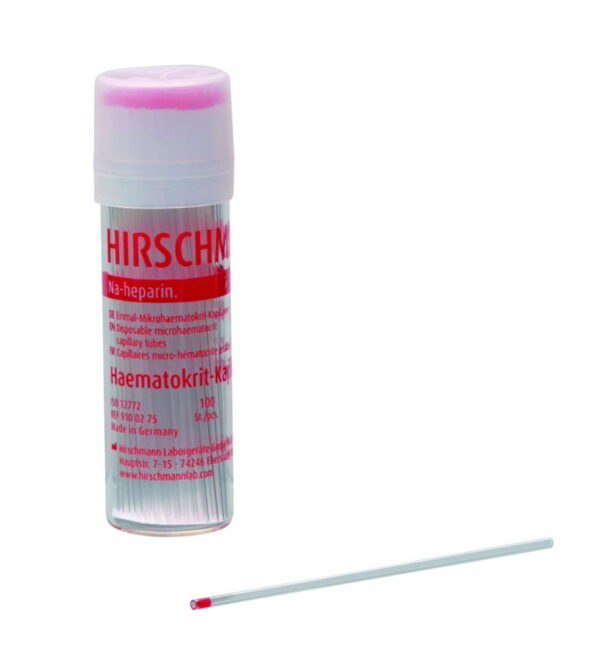 Haematocrit capillary tubes, NA-hep