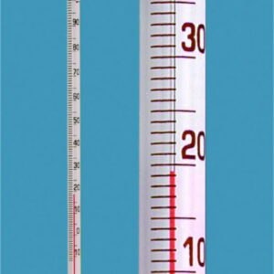 Simple type thermometer, solid stem