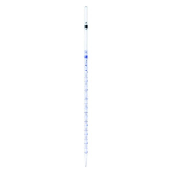 Graduated pipettes, Soda-lime glass, class AS, blue graduation, type 2