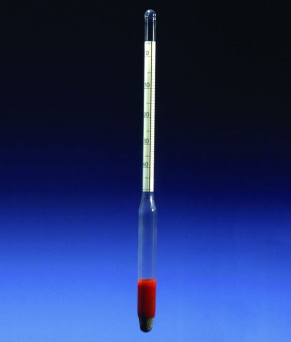Hydrometers for hydrochloric acid in %