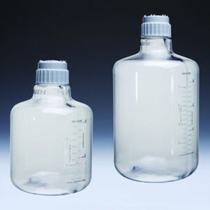 Narrow neck aspirator bottle Nalgene™, clear, PC with screw cap, PP