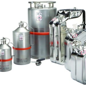 Safety transport canister for solvents, with pressure control valve