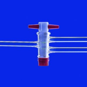 Two-way stopcocks with PTFE plug, borosilicate glass 3.3
