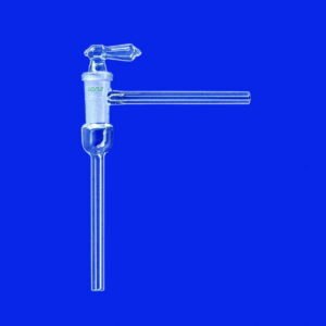 Vacuum-stopcocks, one-way, right-angled, borosilicate glass 3.3