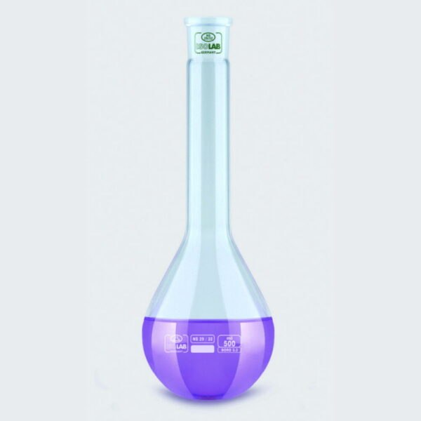 Kjeldahl flasks with ground neck, borosilicate glass 3.3