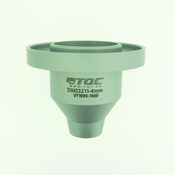 Flow cups with fixed nozzle