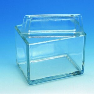 Staining troughs, soda-lime glass