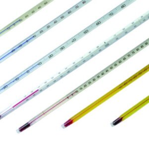 LLG-General purpose thermometer, red filling, immersion depth total