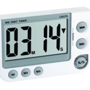 Digital countdown timer and stopwatch