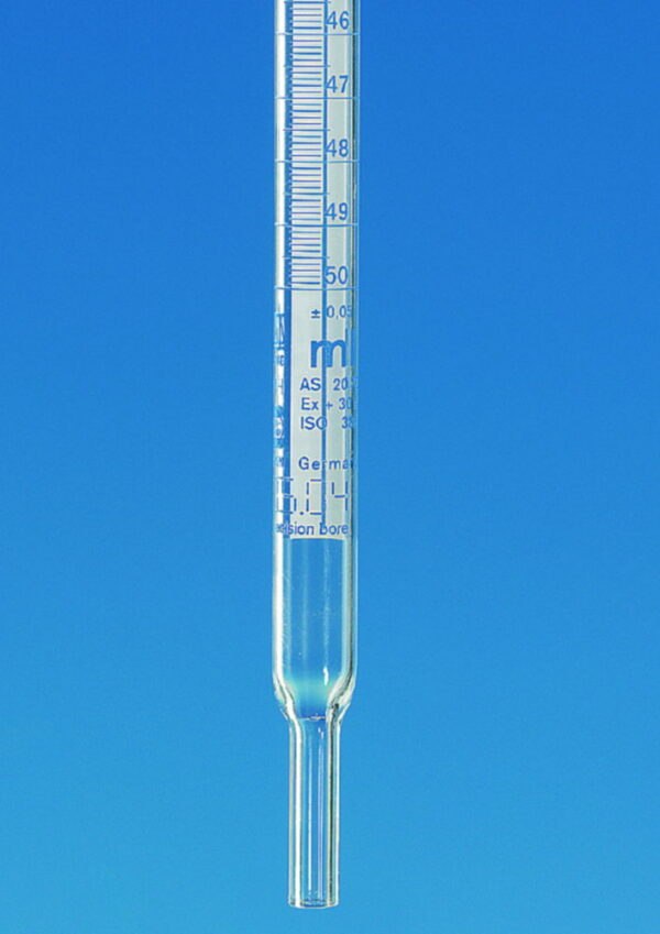 Spare burette tubes, boro 3.3, for automatic burettes, SILBERBRAND