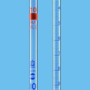 Graduated pipettes, total delivery, AR-GLAS®, class AS, blue graduation, type 3