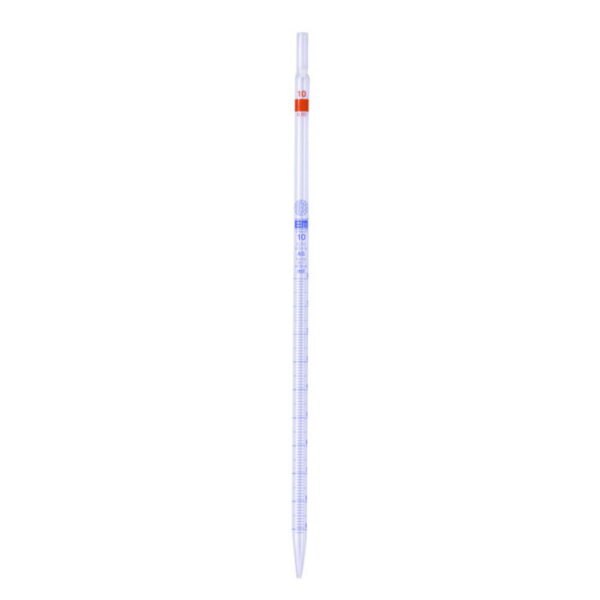 Graduated pipettes, Soda-lime glass, class AS, blue graduation, type 3