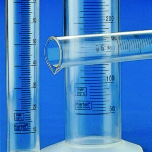 Measuring cylinders, PMP, Class B, blue graduations