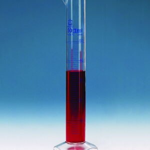 Measuring cylinders, PMP, tall form, class A, blue graduations