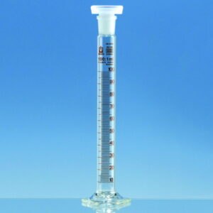 Mixing cylinders, borosilicate glass 3.3, stoppered, class B, amber graduated