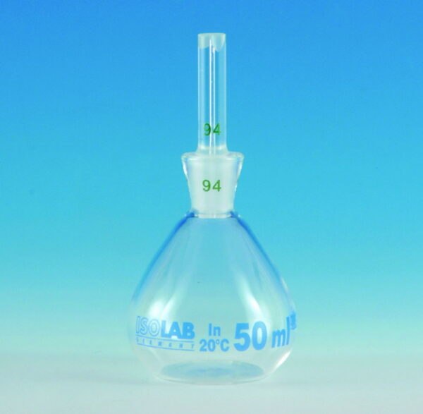 Pycnometers, not calibrated, Borosilicate glass 3.3.