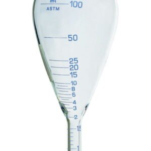 ASTM centrifuge tube, pear-shaped with cylindrical base, borosilicate glass 3.3