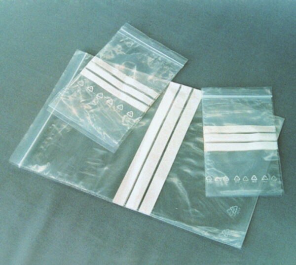 LLG-Pressure-seal bags with write on patch, PE