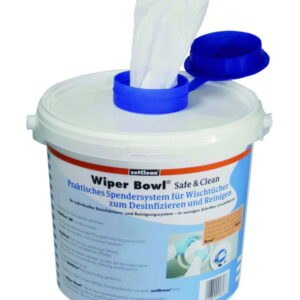 Dispenser system Wiper Bowl® Safe & Clean for cleaning tissues