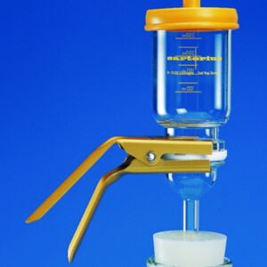 Glass vacuum filter holders, glass frit