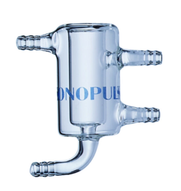 Flow-through vessels, Borosilicate glass 3.3 for Ultrasonic homogenisers SONOPULS