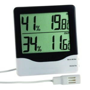 Digital thermo-hygrometer for room and outdoor measurement