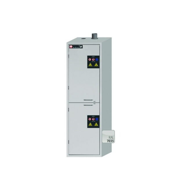 Cabinets for Acids and Alkalis SL-CLASSIC with Wing Doors, 4 pull-out shelves