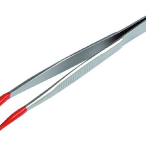 Forceps with silicone-coated tips, stainless steel