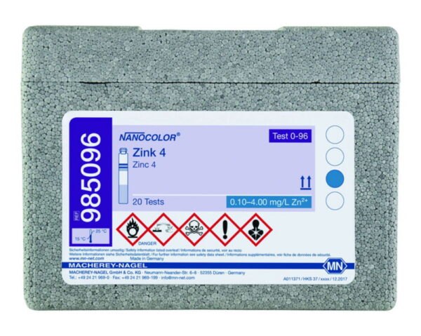 Tube tests NANOCOLOR® Zinc