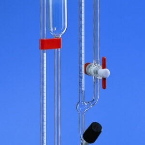 Micro burettes, Bang pattern, borosilicate glass 3.3, class AS, with straight needle valve stopcock