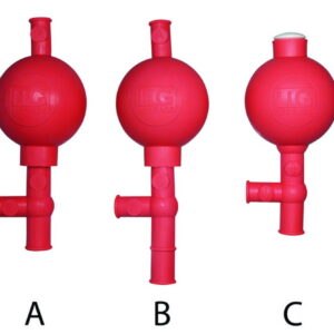 LLG-Safety pipette bulb, rubber, red