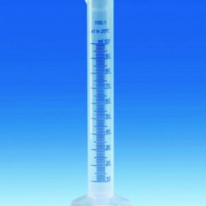 Measuring cylinders, PP, tall form, class B, blue moulded graduations