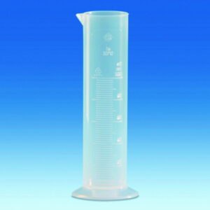 Graduated cylinders, PP, class B, low form, raised scale