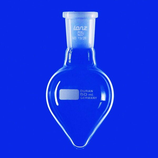 Pear shape flasks with conical ground joints, DURAN®