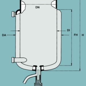 Flat ground flange reaction vessels, jacketed