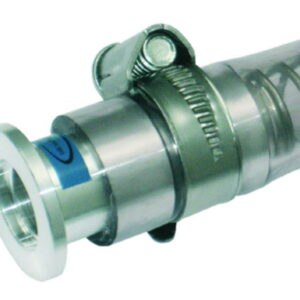 Vacuum fittings, PVC tubing with KF flanged, support spiral insert