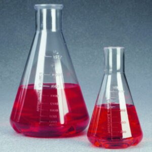 Erlenmeyer flasks with baffles, PC, large pack