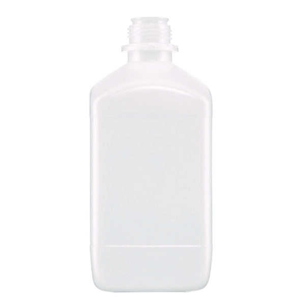 Square reagent bottles without closure, HDPE