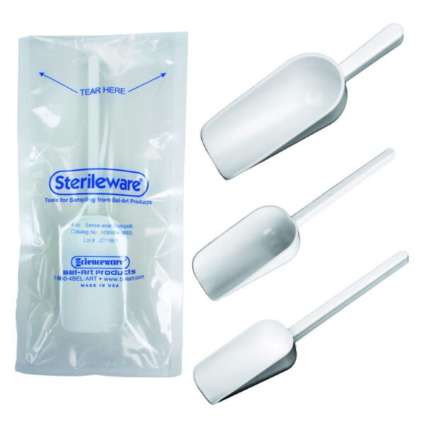 Sampling scoops, PS, sterile