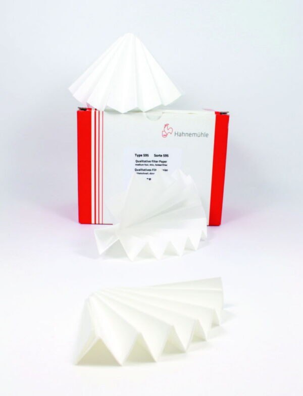 Filter paper 597, qualitative, folded filters
