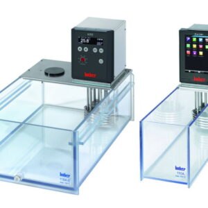 Thermostatic baths with polycarbonate tanks