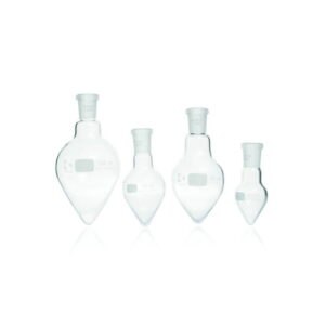 Pear shape flasks with conical ground joints, DURAN®