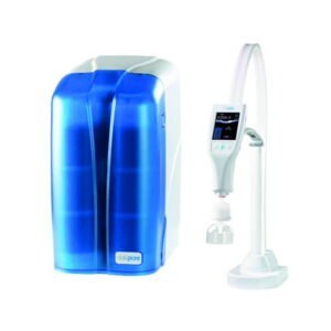 Ultra pure water system OmniaPure xs<i>touch</i>, under-bench version with OptiFill<i>touch</i> bench dispenser