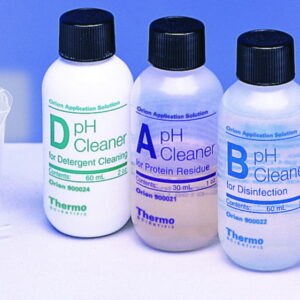 Cleaning and storage solutions for pH electrodes