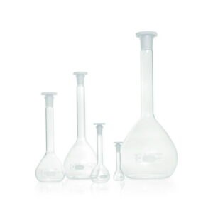 Volumetric flask DURAN®, class A, white graduated