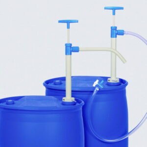 Barrel pumps, PP, with flexible, PVC dispensing hose and stopcock