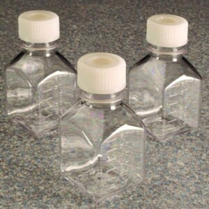 Media Bottles Nalgene™, PETG, square, with septum seal, Silicone / PTFE