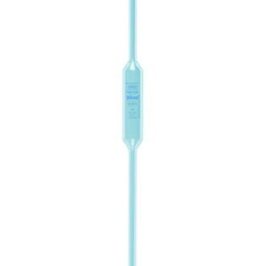 Volumetric pipettes Volac FORTUNA®, glass, class AS, 1 mark, blue graduation